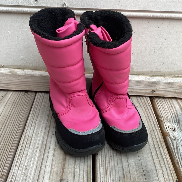 Khombu Toddler Waterproof PINK/BLACK "Snow Walker" Boots Size 11M - Picture 12 of 16